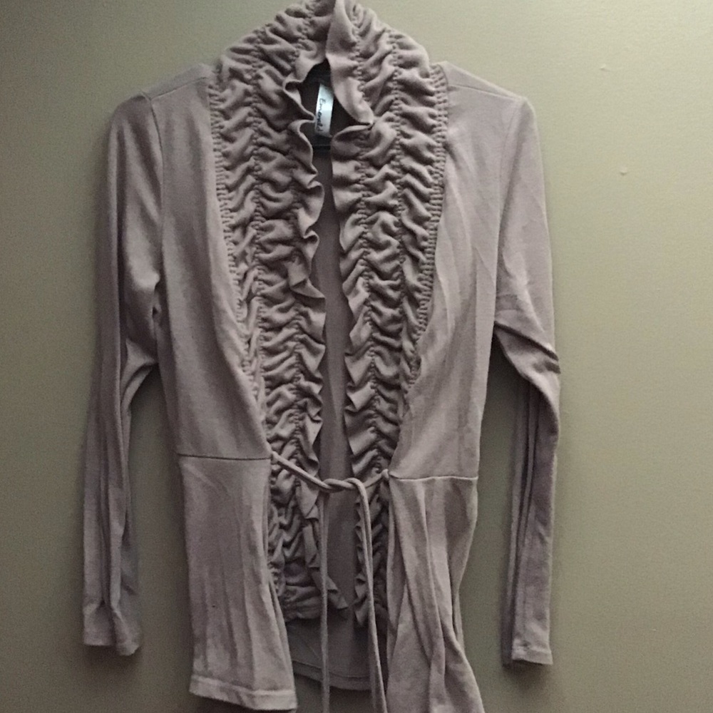 Tan cardigan